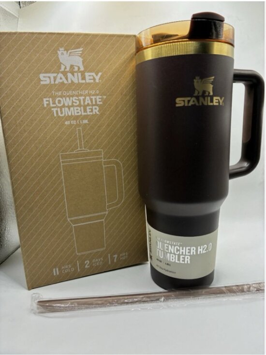 Stanley Chocolate Gold Quencher 40oz Tumbler Flowstate H2.0 Factory Sealed
